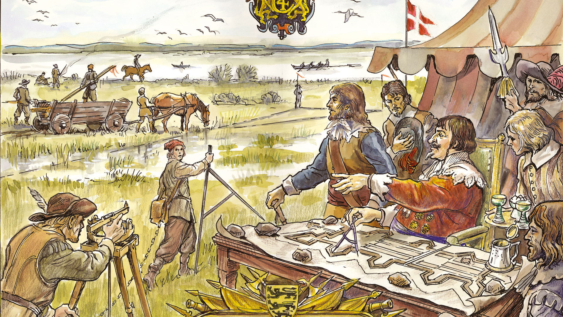 Kung Christian IV. Illustration: Alf Lannerbäck
