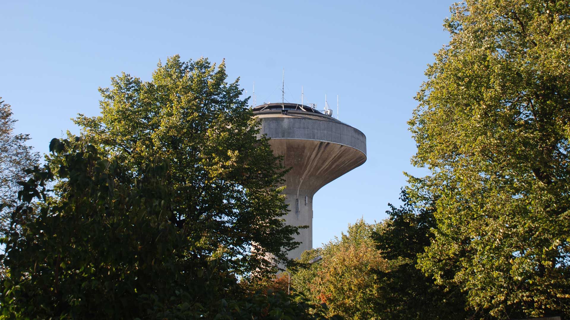 Vattentornet i Kristianstad. Foto: Claes Sandén, Kristianstads kommun