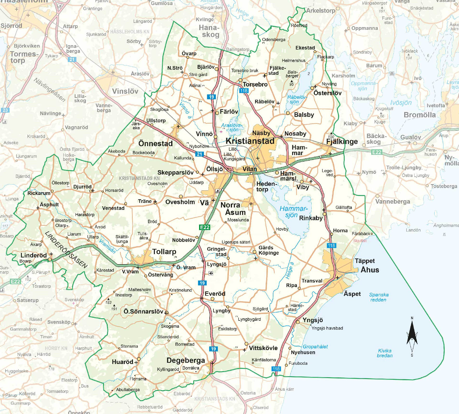 Karta över Kristianstad – Karta 2020