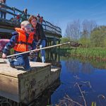 Håva vid naturums håvningsbrygga. Foto Patrik Olofsson/N