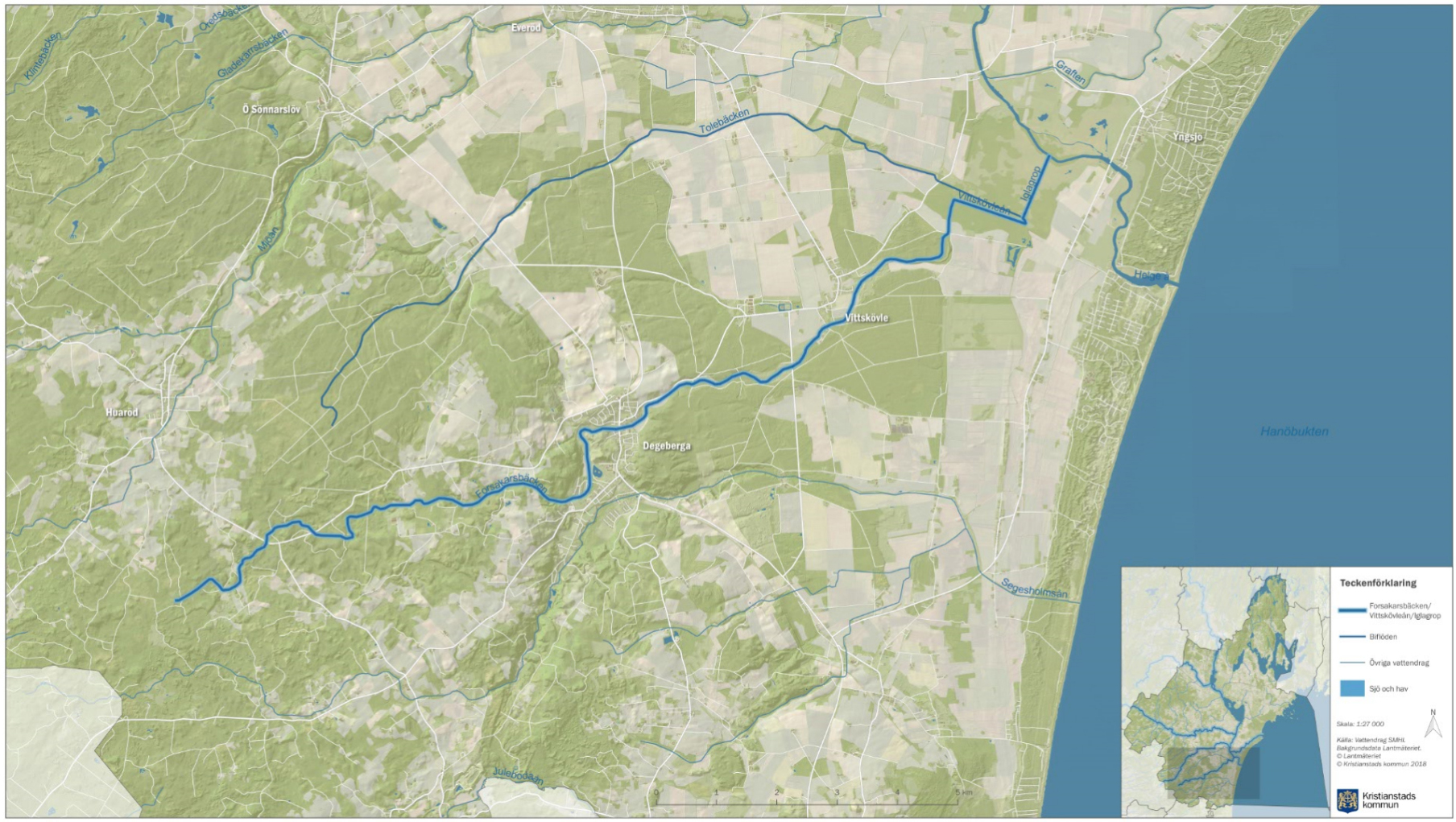 karta över degeberga Forsakarsbäcken – Biosfärområde Kristianstads Vattenrike