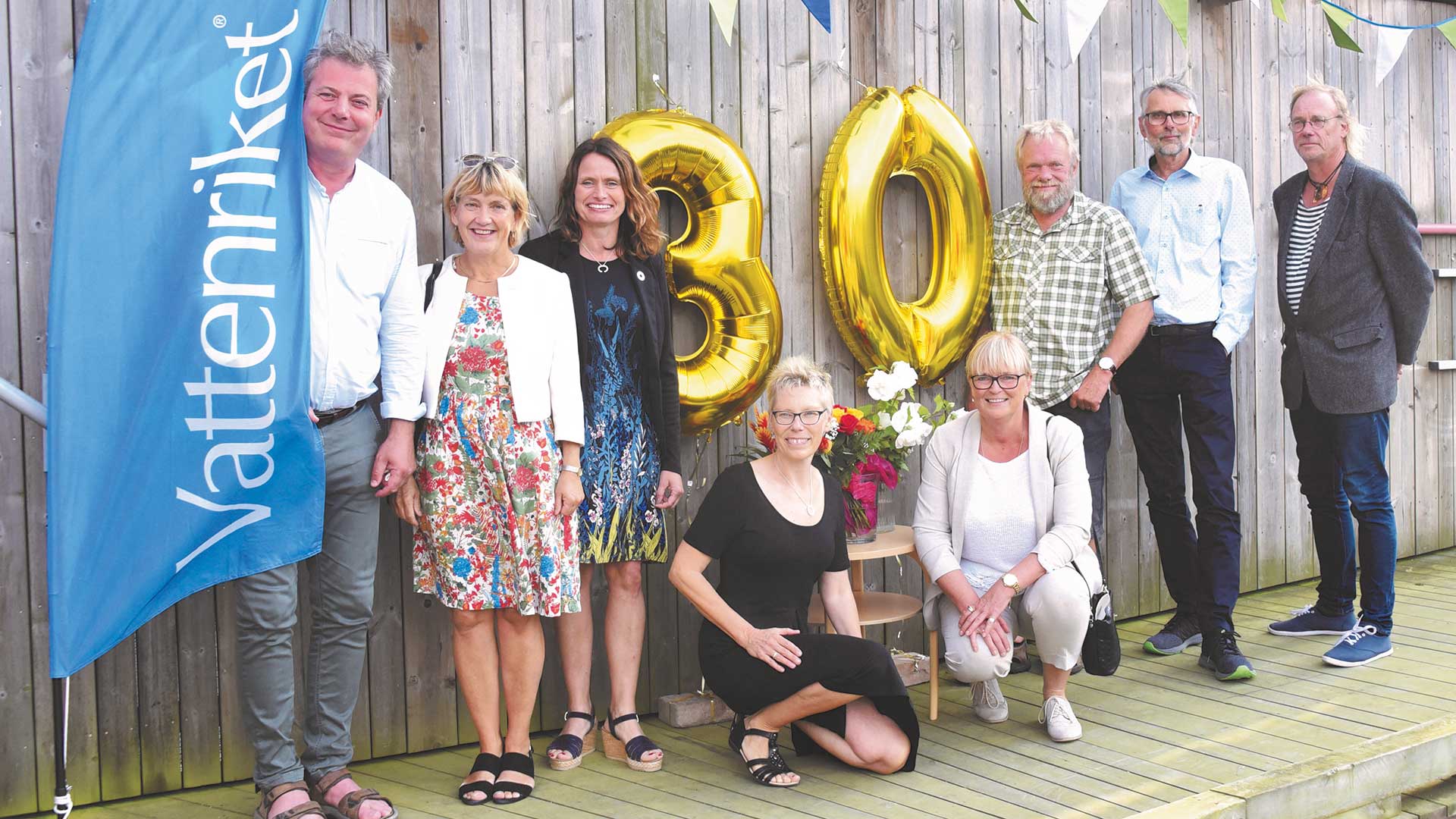 2019 firade verksamheten i Vattenriket 30 år med tillbakablickar och framtidstro i redet.
