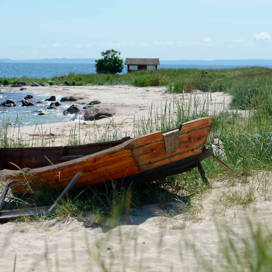 aspet_bat_MR Båt på stranden på Äspet. Foto Mattias Roos, Kristianstads kommun