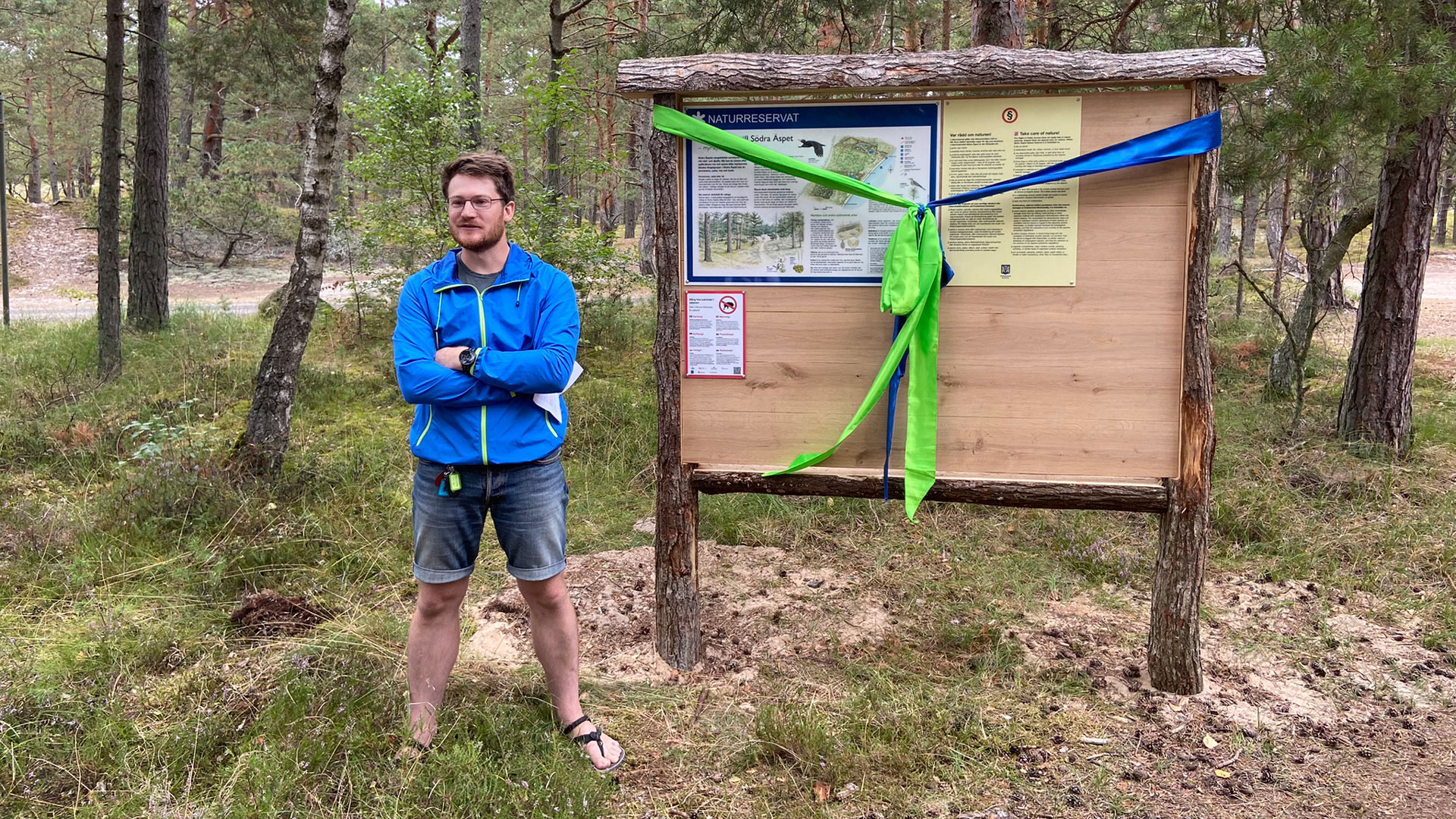 Ekolog Dan Gerell inviger naturreservat Södra Äspet
