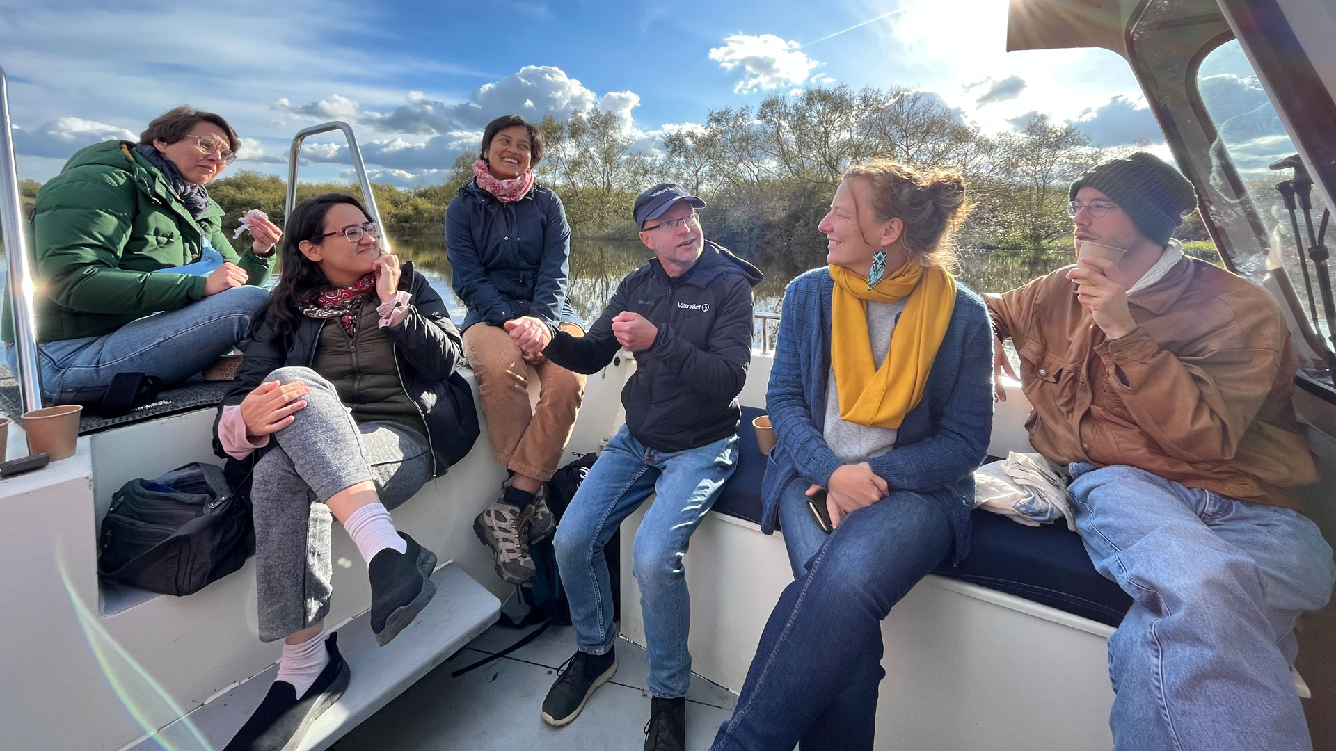Internationell forskargrupp besöker Vattenriket. Foto: Katja Malmborg
