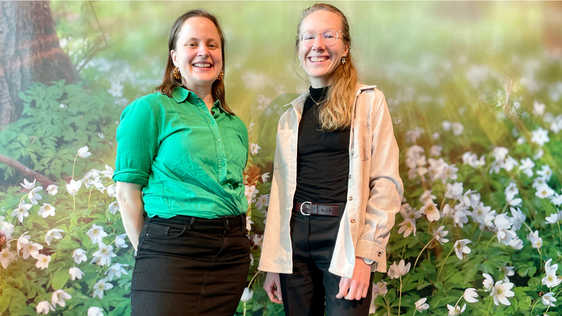 Katja Malmborg och Marleen Schwarze på naturum.