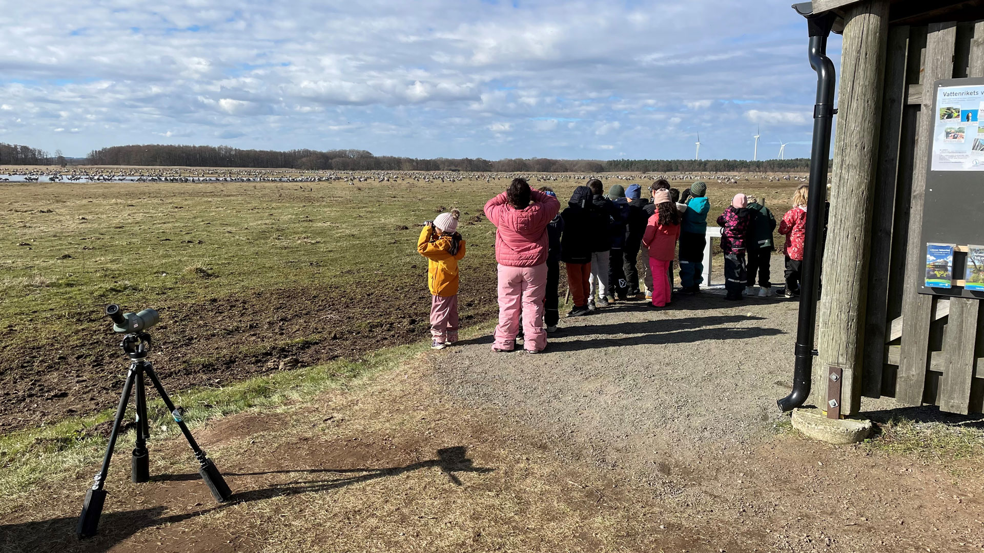 Skolklass vid Pulken